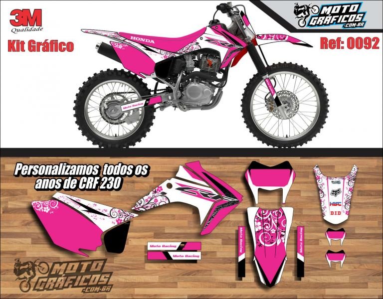 Adesivo Crf 230 3m Enduro E Motocross